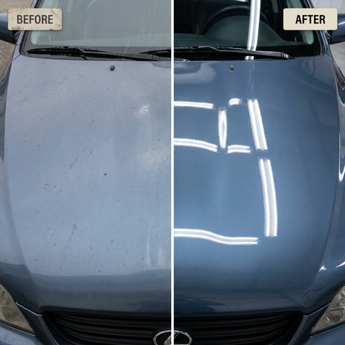 AutoGlaze Pro before and after gloss comparison (representative example)
