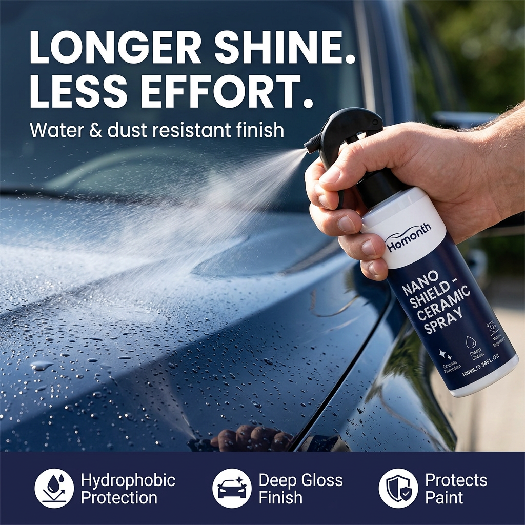 AutoGlaze Pro spraying on car - Longer Shine Less Effort